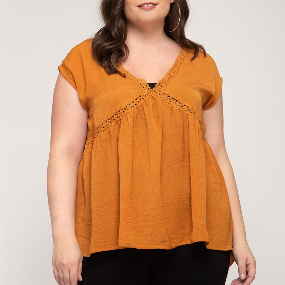 Caramel V Neck Tunic